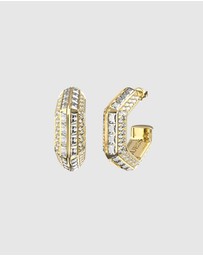 GUESS - Octagon Hoop Earrings