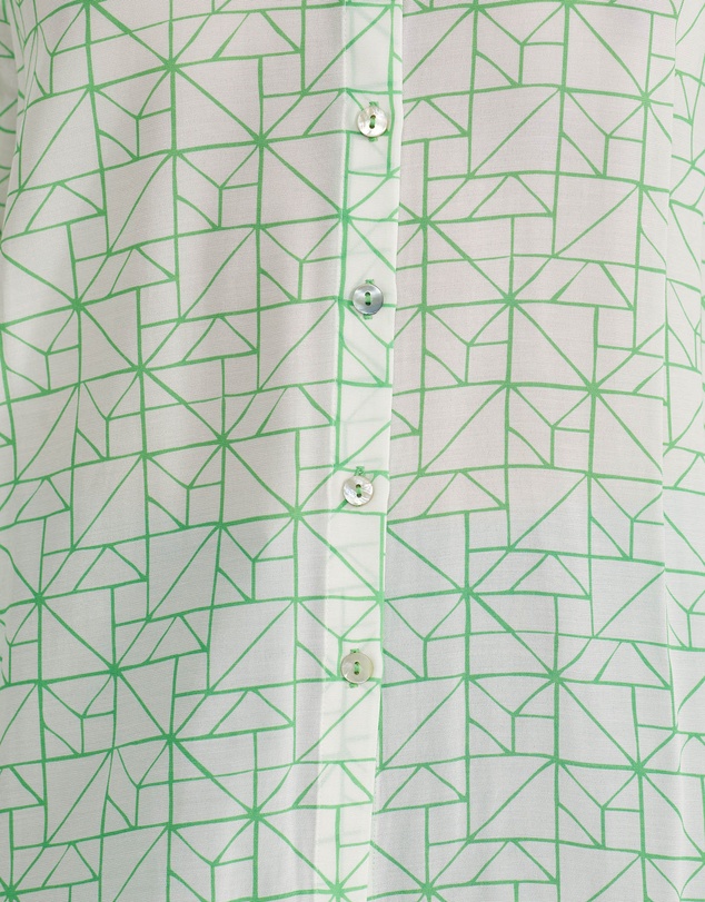 Oxford - Poppy Geo Print Blouse