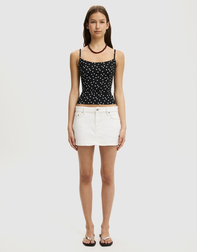 Cotton On - Micro Low Denim Skirt