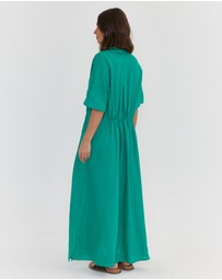 ALEXANDRA - Makila Dress Emerald