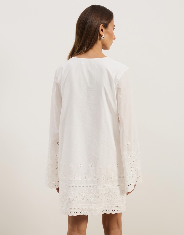 Atmos&Here - Alani Broderie LS Mini Dress