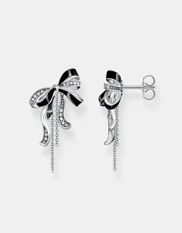 THOMAS SABO - Romance bow earrings blackened
