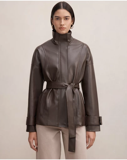 Forever New - Tori Belted Funnel Neck Trench Coat