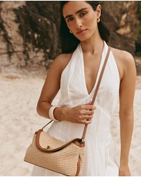 VESTIRSI - Sloane Tan Resort Crossbody Clutch