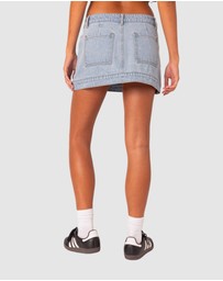 EDIKTED - Foxx denim mini skirt