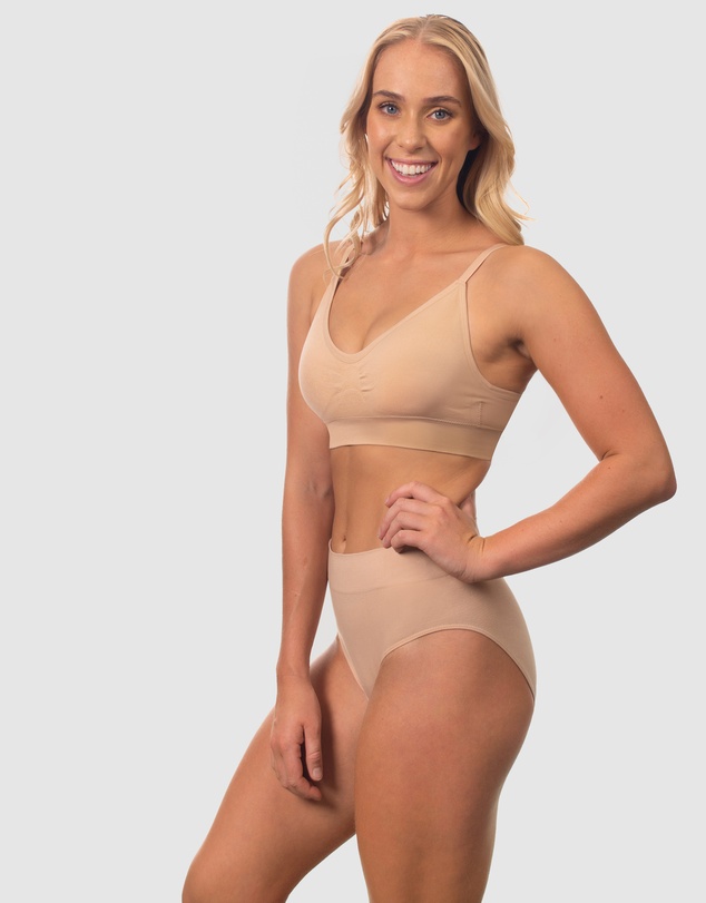 B Free Intimate Apparel - Smooth-Touch Contour High Cut Briefs - 3 Pack