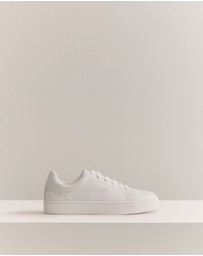 Trenery - Lyons Leather Sneaker in White