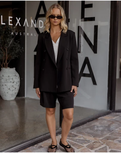 ALEXANDRA - Macadam Blazer Black