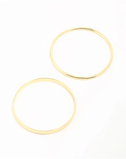 Lovisa - Gold Plated Smooth Bangles 2-Pack