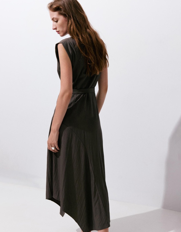 M.N.G - Asymmetrical Dress with Belt