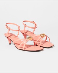 & Other Stories - Embellished Heeled Leather Sandals
