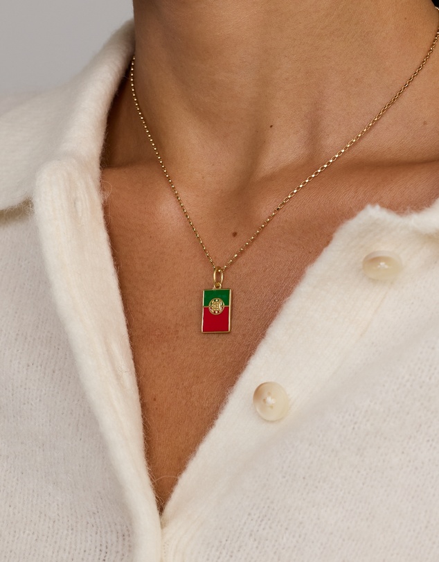 Michael Hill - Portugal Flag Pendant in 18Kt Vermeil