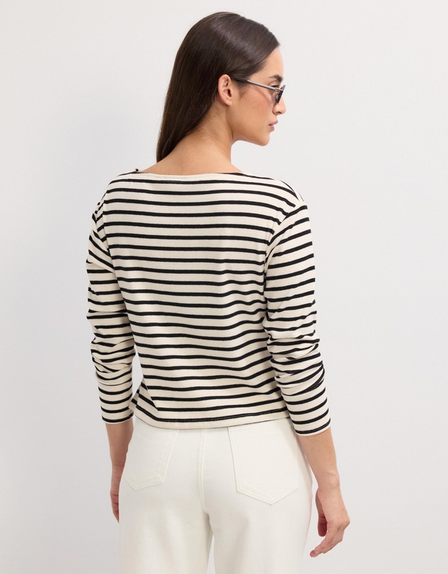 The Fated - Sasha Striped Jersey Top