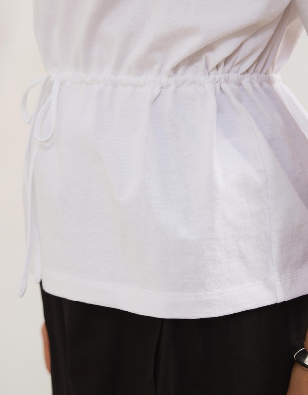 Atmos&Here - Hallie Cinched Tie Waist Tee
