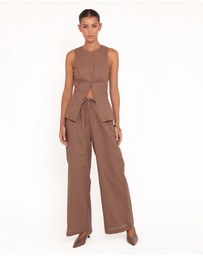 Petal & Pup - Caitlin Pant Set - Brown