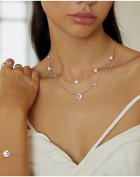 Ania Haie - Ania Haie Silver Starry Mother of Pearl Necklace