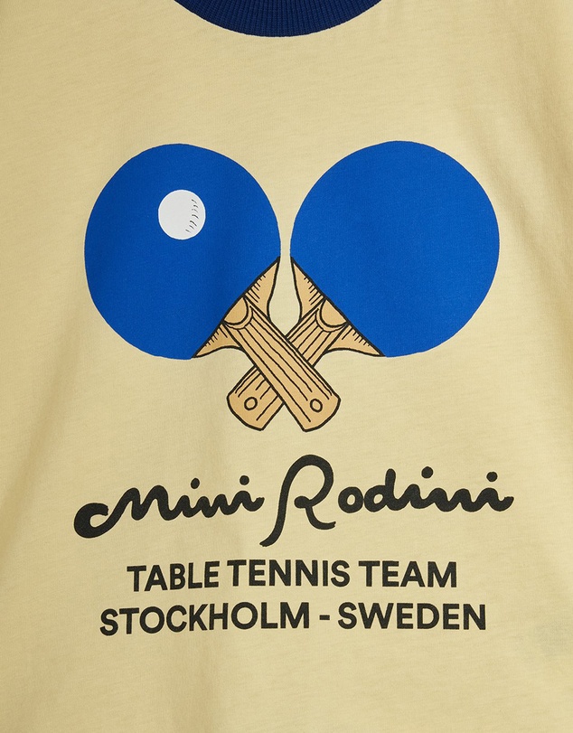 Mini Rodini - Table Tennis Contrast Rib SS Tee - Babies-Teens