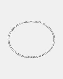 Swarovski - Matrix Tennis Necklace, Round Cut, White, Rhodium-Plated