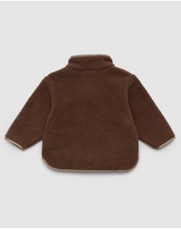 Crywolf - BABY SHERPA JACKET Pinecone