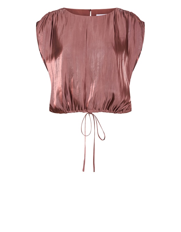 City Chic - Plus size Camilla Hem Detail Top - desert rose