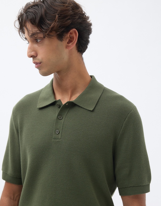 AERE - Organic Cotton Short Sleeve Polo