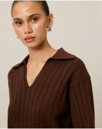 Tussah - Willow Ribbed Knit Relaxed Jumper