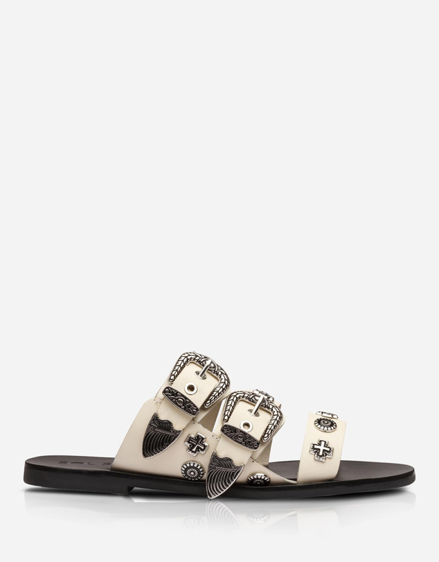 Sol Sana - Eastwood Slide Off White/Silver