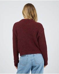 All About Eve - Ivy Knit Jumper Wine
