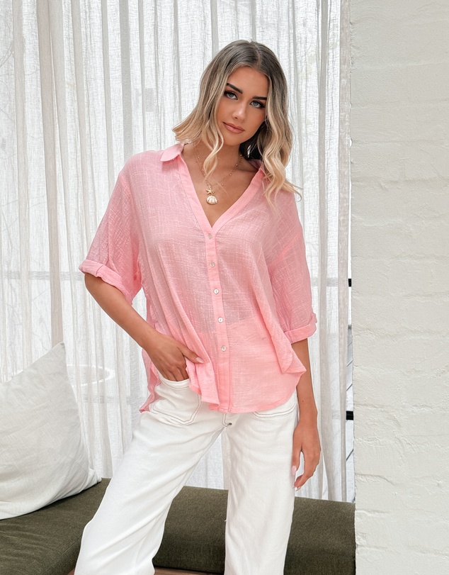 Esther & Co - Fraise Top - Pink