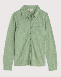 Seasalt - Seasalt Cornwall Green Teasel Head Organic Cotton Jersey Shirt