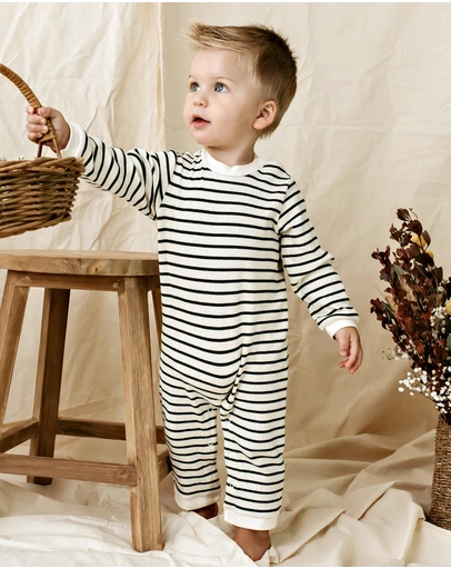 Designer Kidz - Jack Rib Stripe Romper