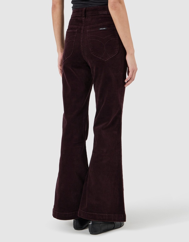 Rolla's - Eastcoast Flare Jean - Dark Cherry Cord