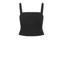 City Chic - Plus size Bianka Crop Top - black