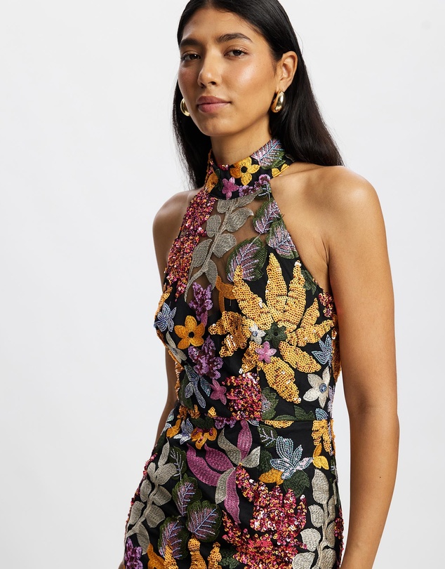 Romance by Honey and Beau - Chiara High Neck Maxi Dress