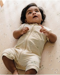 Kynd Baby - Day Or Night Onesie Short Sleeve in Sheep