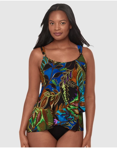 Miraclesuit Swimwear  - Amazonia Dazzle Underwired Draped Tankini Top