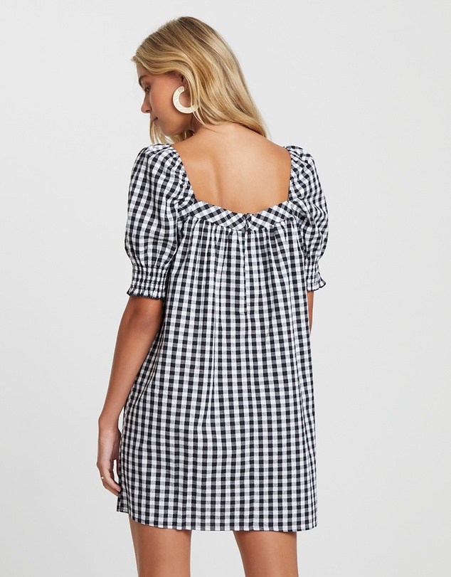 The Fated - Lucille Square Neck Mini Dress