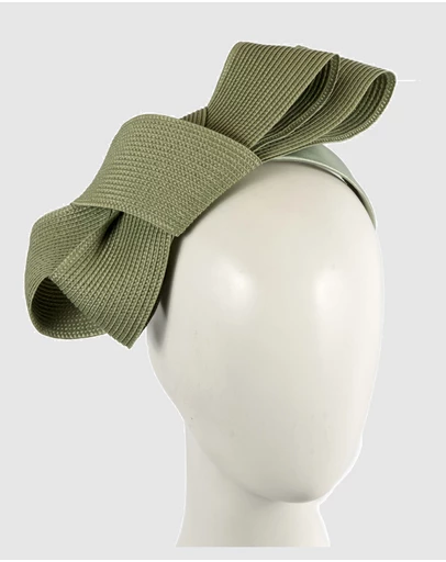Max Alexander - Olive Bow Racing Fascinator