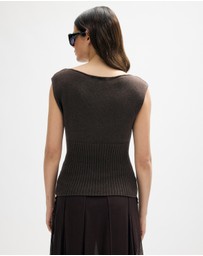 Minima Esenciales - Lilo Cotton Cashmere Blend Knit Top