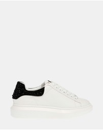 Steve Madden - Gaze-R White/Black Sneakers