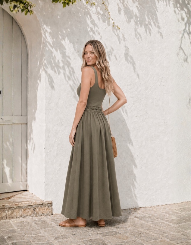 Esther & Co - Lucienne Dress - Khaki