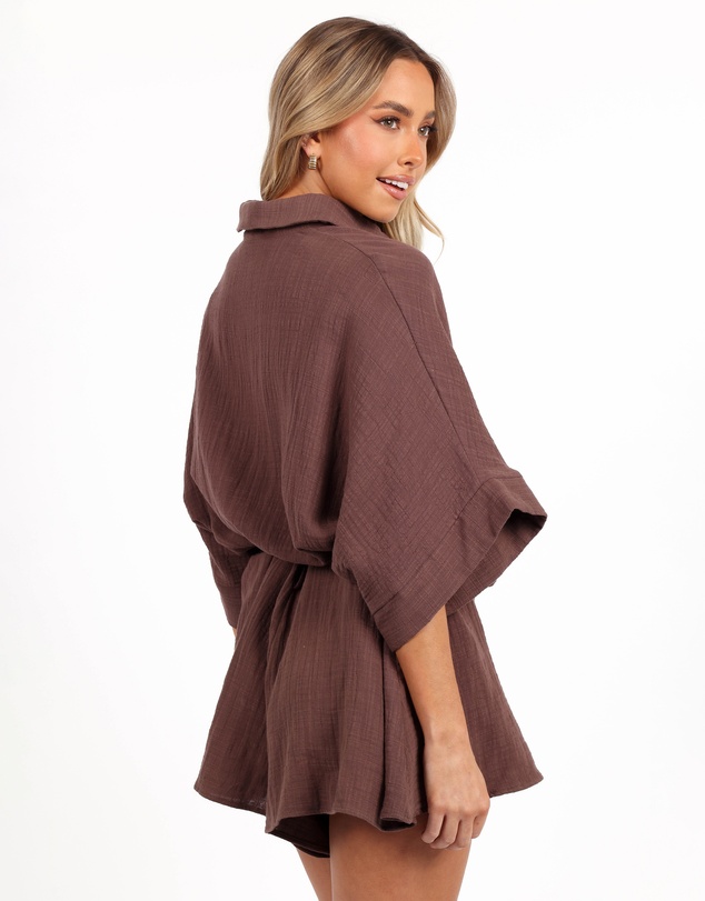 Petal & Pup - Jemmy Romper - Chocolate Brown