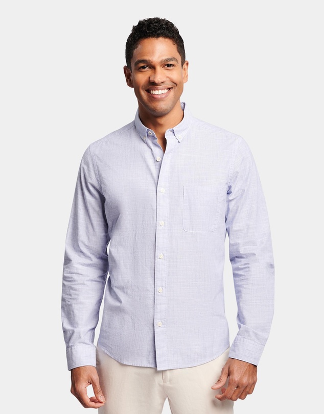 Brooksfield - TEXTURED LONG SLEEVE CASUAL SHIRT