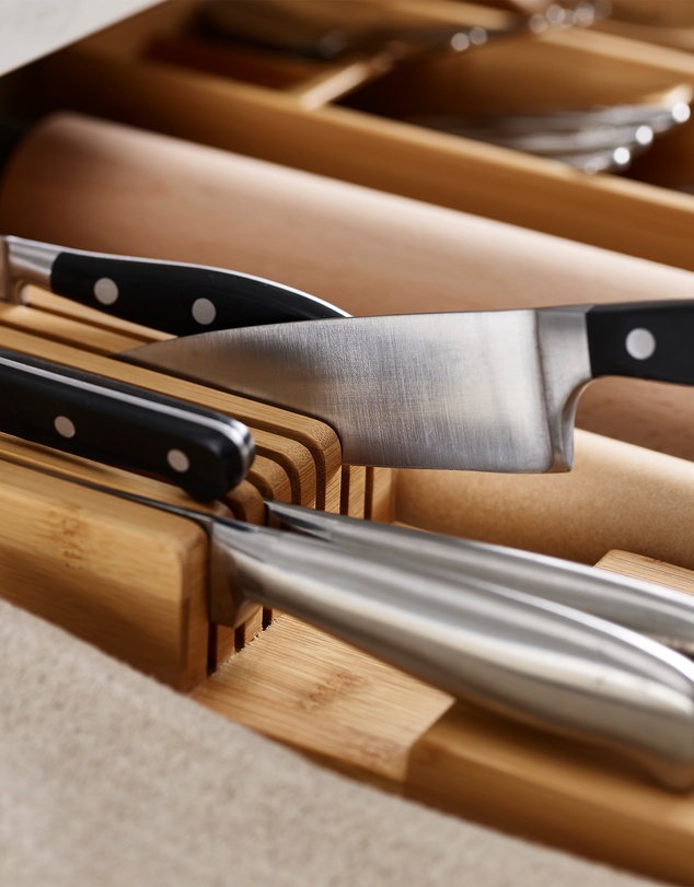 Joseph Joseph - DrawerStore™ Bamboo Compact 2-tier Knives Organiser