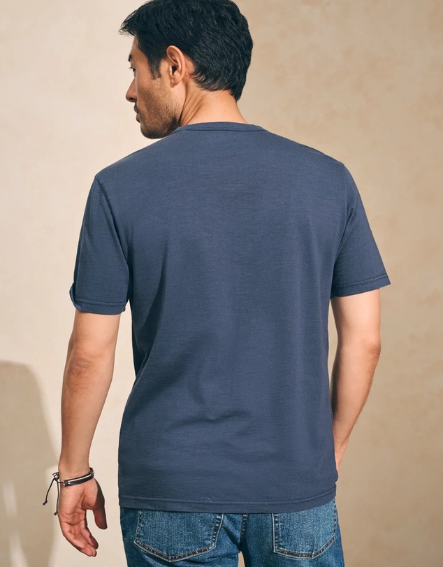 Faherty - Sunwashed Organic Cotton Pocket Tee