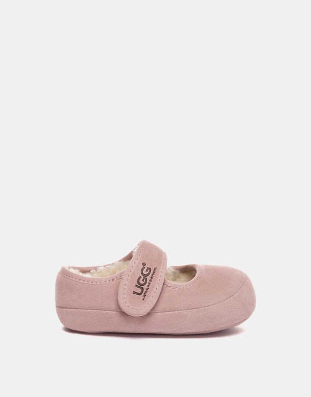 EVERAU - Australian Shepherd Ugg Millie Toddler Cow Suede Upper Loafer Oxfords Flats
