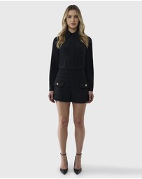 Farage - Pleated Panel Blouse