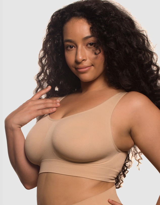 B Free Intimate Apparel - High Back Pull On Crop Top (C-D-DD-E-F-G-H) Cup