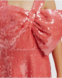 Bardot Junior - Stefania Sequin Bow Dress - Kids-Teens