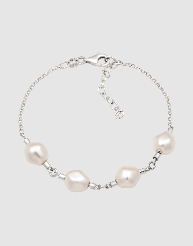 Elli Jewelry - Swarovski® Pearl Bracelet in 925 Silver